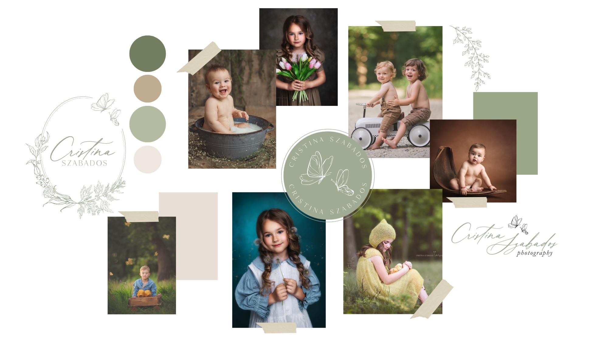 feminine brand design for a family photographer